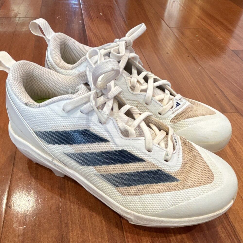 adidas White/Blue/Green Men's Baseball Cleats Medium (D) size 7